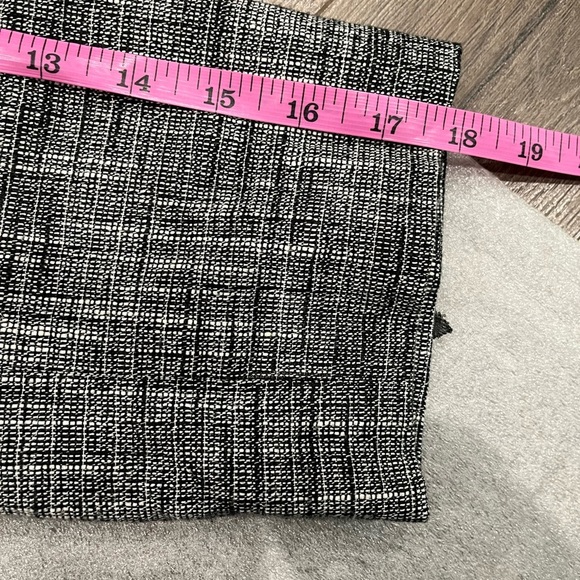 [US M]Frenz Chic Gray and Black Linen Blend Tweed Lace Jacket Hook Eye VTG - Picture 9 of 10